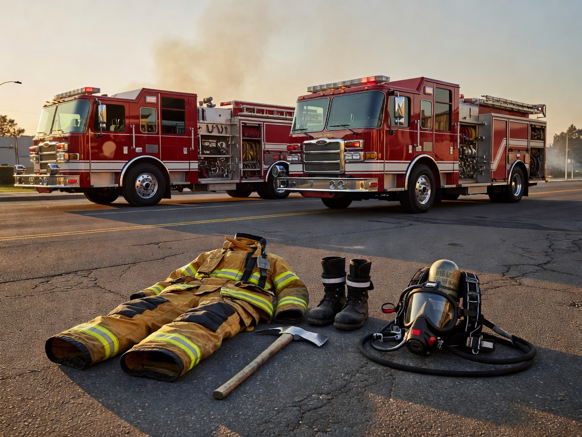 Firefighter equipment and response vehicles